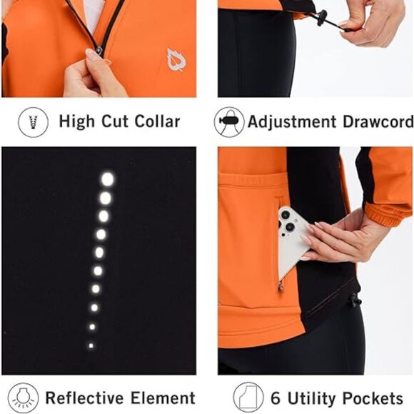 BALEAF Women's Thermal Softshell Sports Jacket Size L - Picture 3 of 5